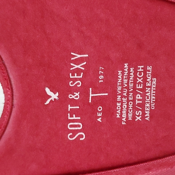 American eagle outfitters pink tye dye top sx - Picture 4 of 6